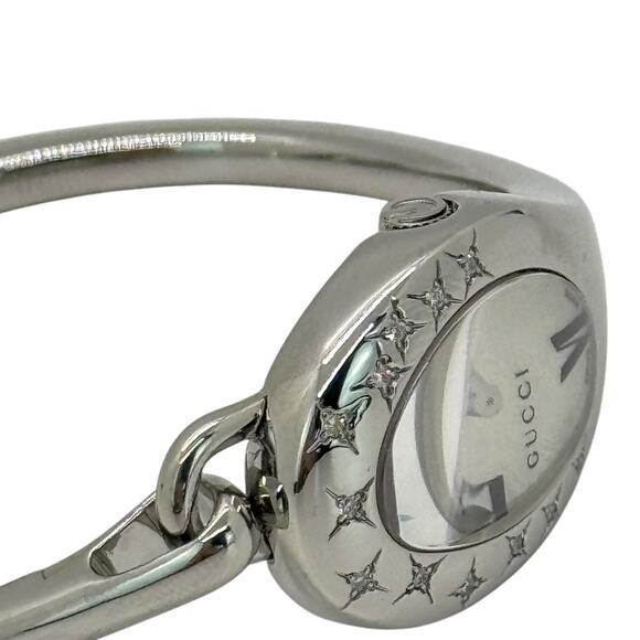 Gucci Horsebit Diamond Star Bangle Watch main image 9